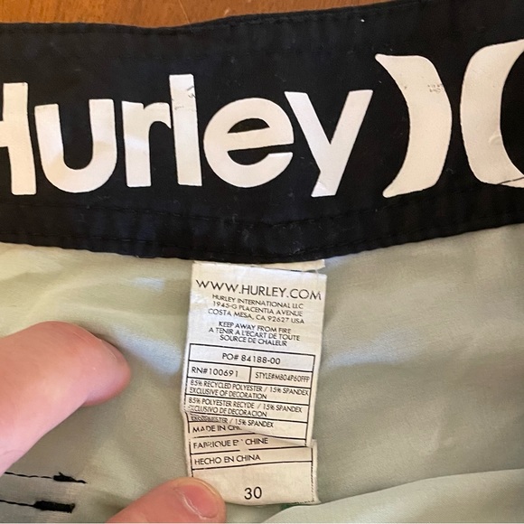 Men Hurley Board Shorts Size 30 - Picture 3 of 3